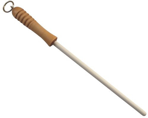 What is the grit of the Idahone ceramic honing rod?